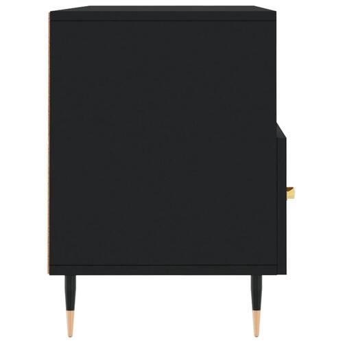 Tv-bord 102x36x50 cm konstrueret træ sort