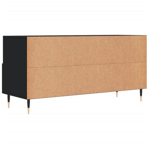 Tv-bord 102x36x50 cm konstrueret træ sort