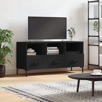 Tv-bord 102x36x50 cm konstrueret træ sort