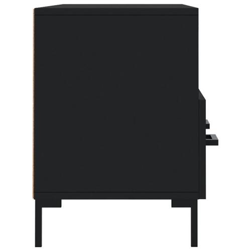 Tv-bord 102x36x50 cm konstrueret træ sort