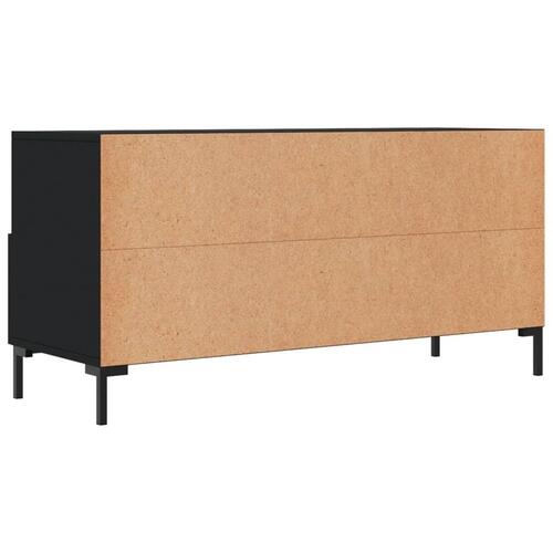 Tv-bord 102x36x50 cm konstrueret træ sort
