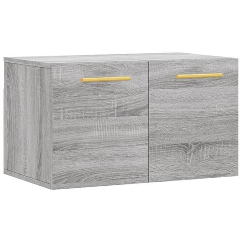 Vægskab 60x36,5x35 cm konstrueret træ grå sonoma-eg