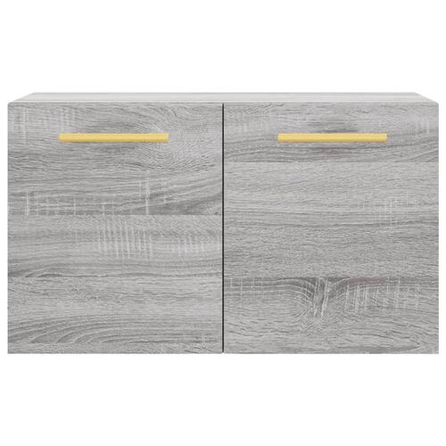 Vægskab 60x36,5x35 cm konstrueret træ grå sonoma-eg