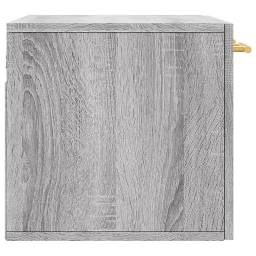Vægskab 60x36,5x35 cm konstrueret træ grå sonoma-eg