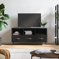 Tv-bord 102x36x50 cm konstrueret træ sort