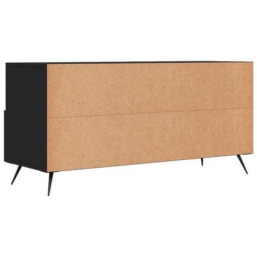 Tv-bord 102x36x50 cm konstrueret træ sort
