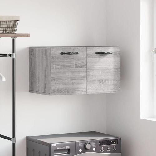 Vægskab 60x36,5x35 cm konstrueret træ grå sonoma-eg