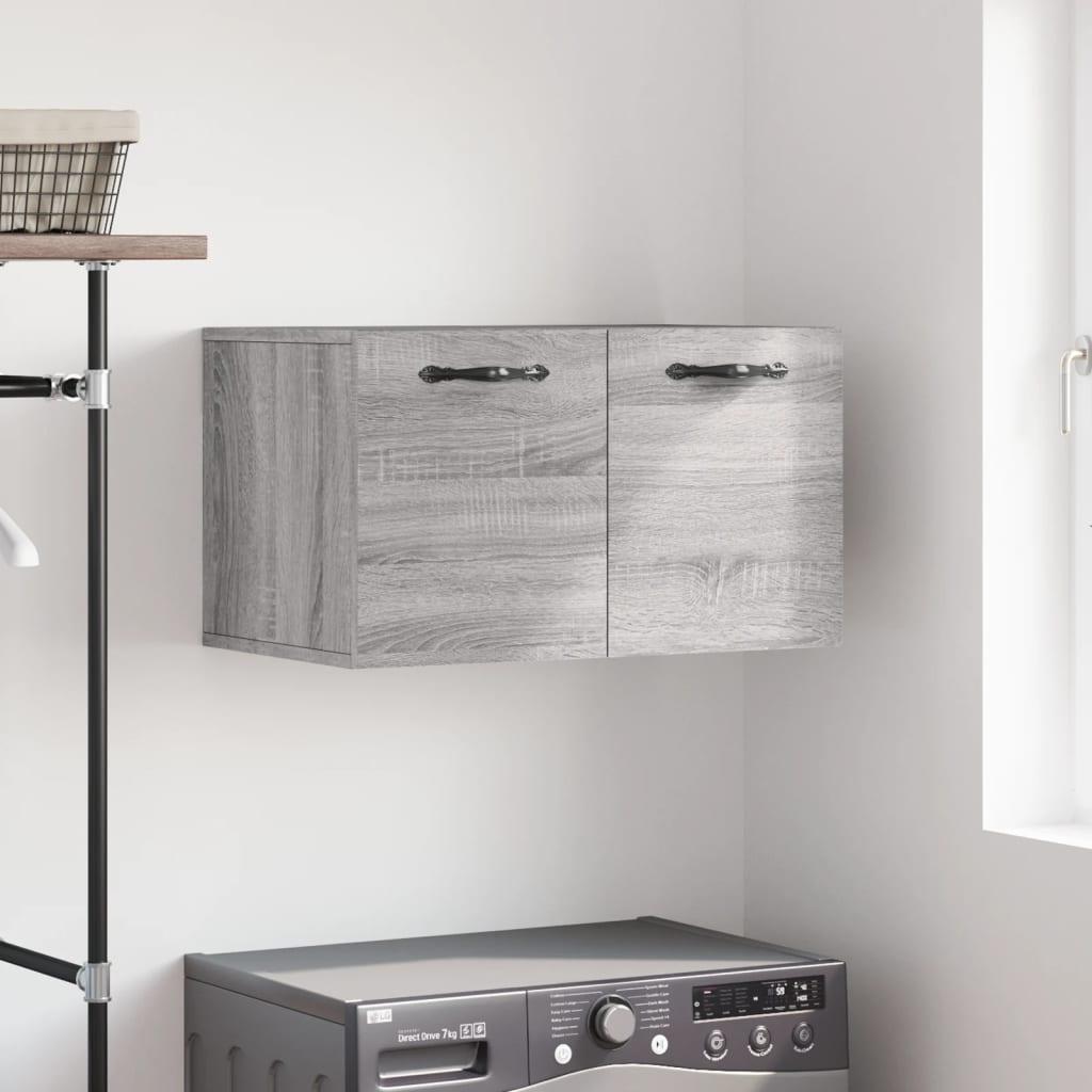 Vægskab 60x36,5x35 cm konstrueret træ grå sonoma-eg