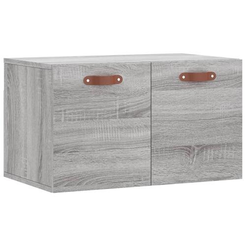 Vægskab 60x36,5x35 cm konstrueret træ grå sonoma-eg