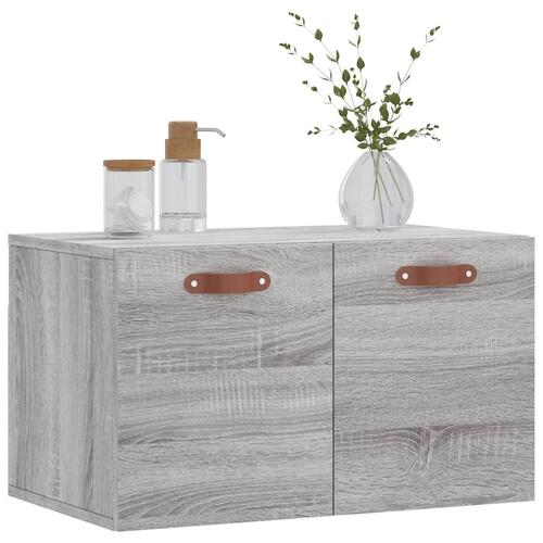 Vægskab 60x36,5x35 cm konstrueret træ grå sonoma-eg