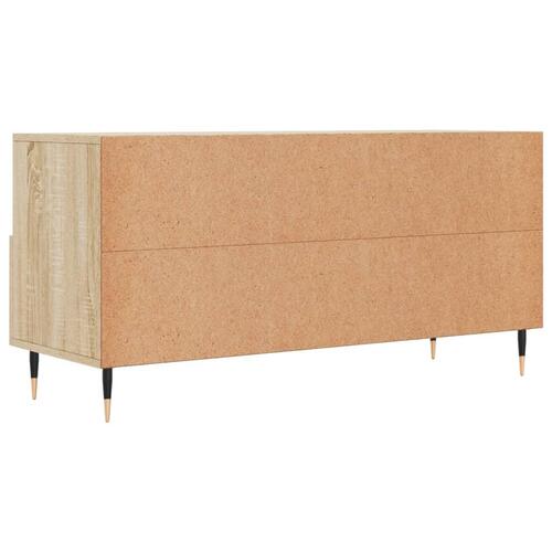Tv-bord 102x36x50 cm konstrueret træ sonoma-eg