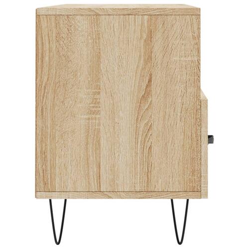 Tv-bord 102x36x50 cm konstrueret træ sonoma-eg