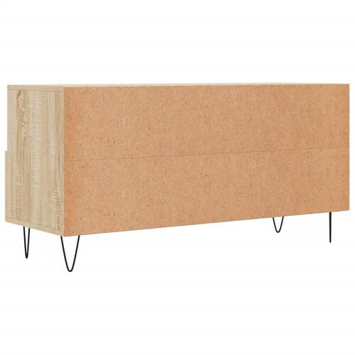Tv-bord 102x36x50 cm konstrueret træ sonoma-eg