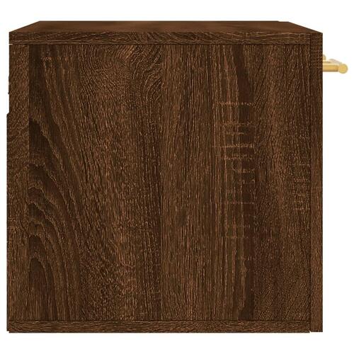 Vægskab 60x36,5x35 cm konstrueret træ brun egetræsfarve