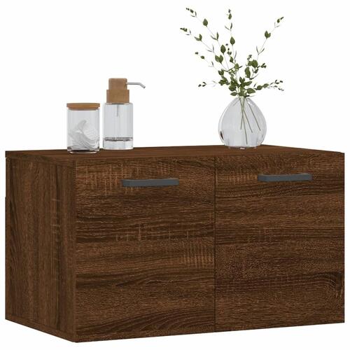 Vægskab 60x36,5x35 cm konstrueret træ brun egetræsfarve