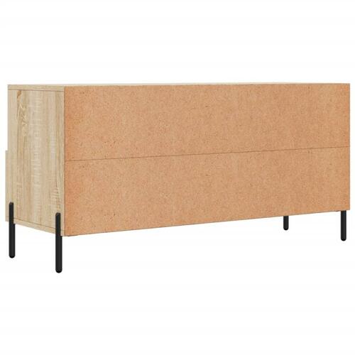 Tv-bord 102x36x50 cm konstrueret træ sonoma-eg