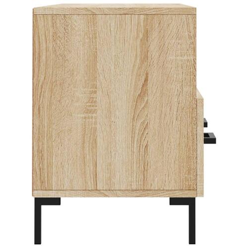 Tv-bord 102x36x50 cm konstrueret træ sonoma-eg