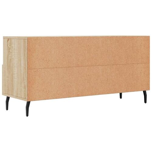 Tv-bord 102x36x50 cm konstrueret træ sonoma-eg
