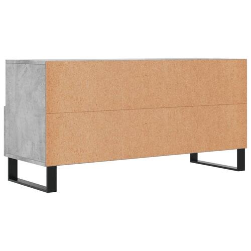Tv-bord 102x36x50 cm konstrueret træ betongrå