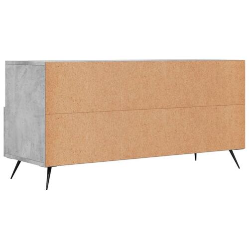 Tv-bord 102x36x50 cm konstrueret træ betongrå