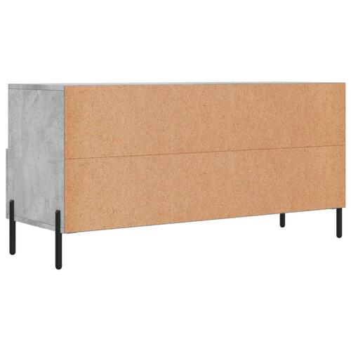 Tv-bord 102x36x50 cm konstrueret træ betongrå