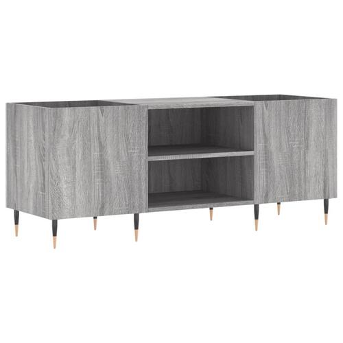 Vinylskab 121x38x48 cm konstrueret træ grå sonoma-eg