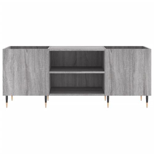Vinylskab 121x38x48 cm konstrueret træ grå sonoma-eg