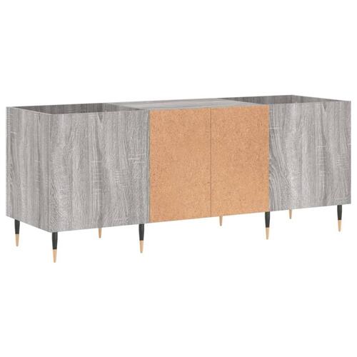 Vinylskab 121x38x48 cm konstrueret træ grå sonoma-eg