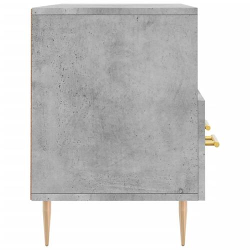 Tv-bord 102x36x50 cm konstrueret træ betongrå