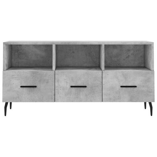 Tv-bord 102x36x50 cm konstrueret træ betongrå