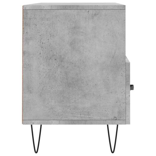 Tv-bord 102x36x50 cm konstrueret træ betongrå