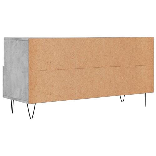 Tv-bord 102x36x50 cm konstrueret træ betongrå