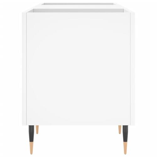 Vinylskab 121x38x48 cm konstrueret træ hvid