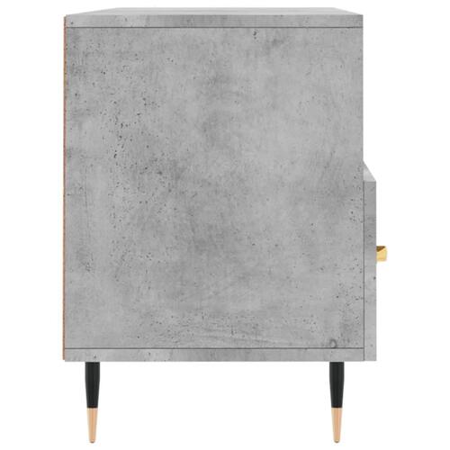 Tv-bord 102x36x50 cm konstrueret træ betongrå