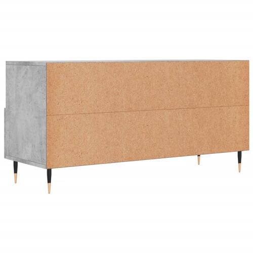 Tv-bord 102x36x50 cm konstrueret træ betongrå