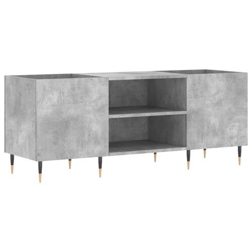 Vinylskab 121x38x48 cm konstrueret træ betongrå
