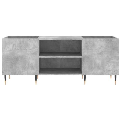 Vinylskab 121x38x48 cm konstrueret træ betongrå