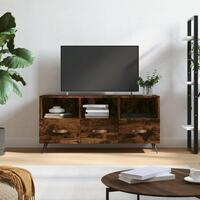 Tv-bord 102x36x50 cm konstrueret træ røget egetræsfarve
