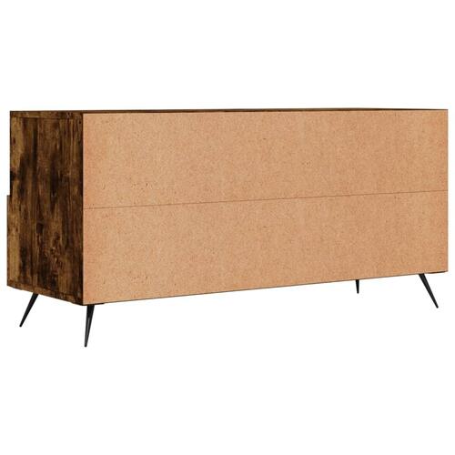 Tv-bord 102x36x50 cm konstrueret træ røget egetræsfarve