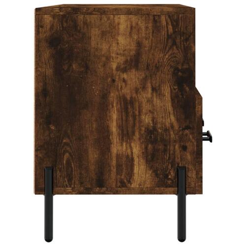 Tv-bord 102x36x50 cm konstrueret træ røget egetræsfarve