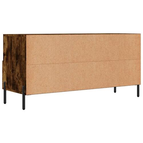 Tv-bord 102x36x50 cm konstrueret træ røget egetræsfarve