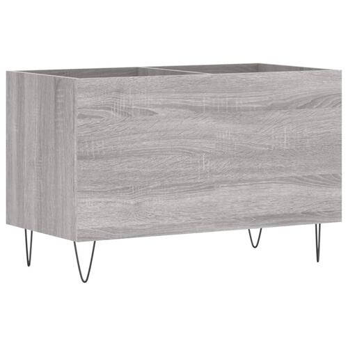 Vinylskab 74,5x38x48 cm konstrueret træ grå sonoma-eg