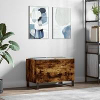 Vinylskab 74,5x38x48 cm konstrueret træ røget egetræsfarve