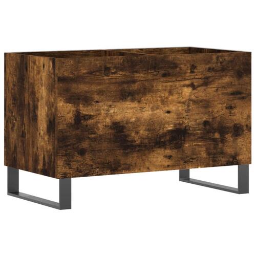 Vinylskab 74,5x38x48 cm konstrueret træ røget egetræsfarve