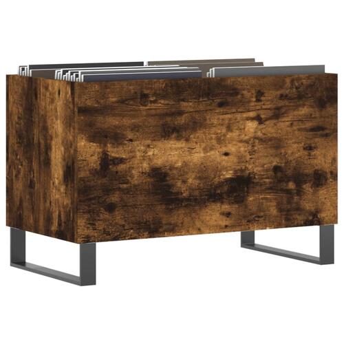 Vinylskab 74,5x38x48 cm konstrueret træ røget egetræsfarve