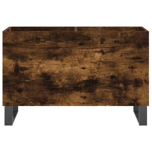 Vinylskab 74,5x38x48 cm konstrueret træ røget egetræsfarve
