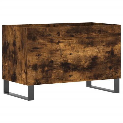 Vinylskab 74,5x38x48 cm konstrueret træ røget egetræsfarve
