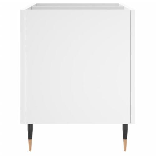 Vinylskab 74,5x38x48 cm konstrueret træ hvid