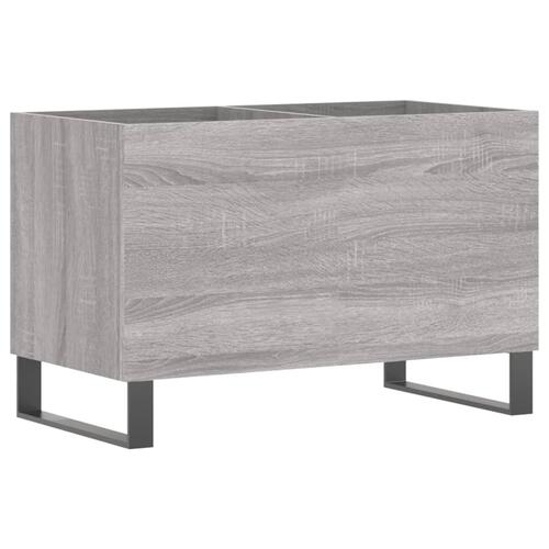 Vinylskab 74,5x38x48 cm konstrueret træ grå sonoma-eg