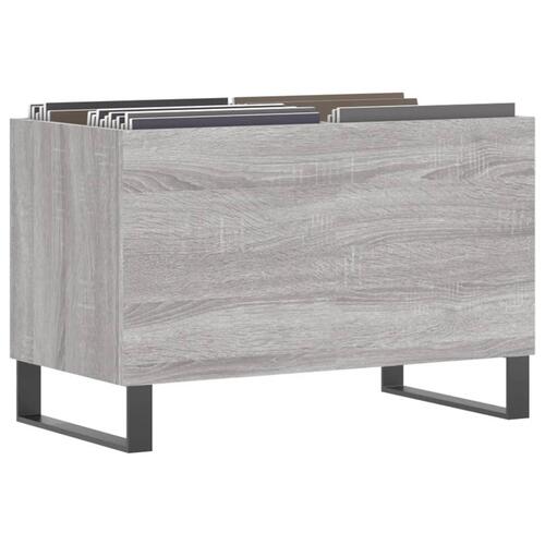 Vinylskab 74,5x38x48 cm konstrueret træ grå sonoma-eg